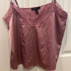 Free people lace satin tank